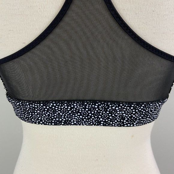 LULULEMON Black & White Floral Print Sports Bra - Picture 7 of 8
